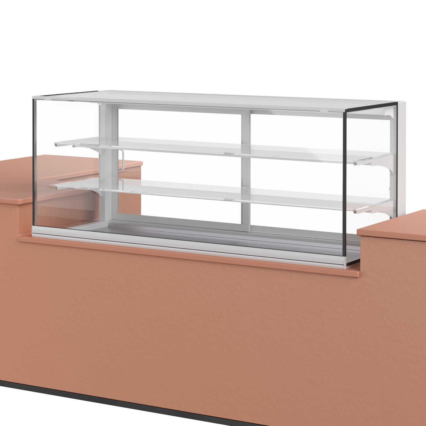 Gebaksvitrine 3-laags met isolatieglas - 1725mm