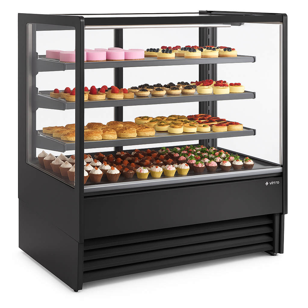 Gekoelde gebaksvitrine AMBER 9