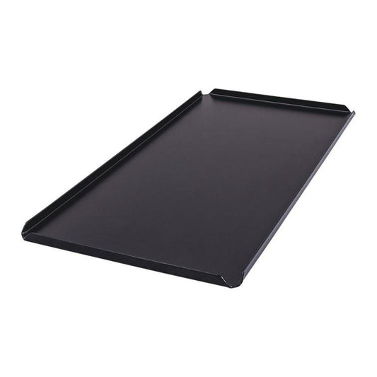 Bonbonplaat van mat zwart aluminium