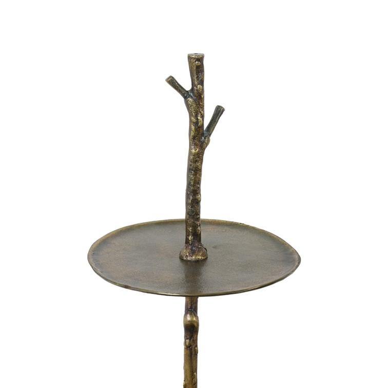 Bovenkant van de etagere Acerra antiek brons175cm