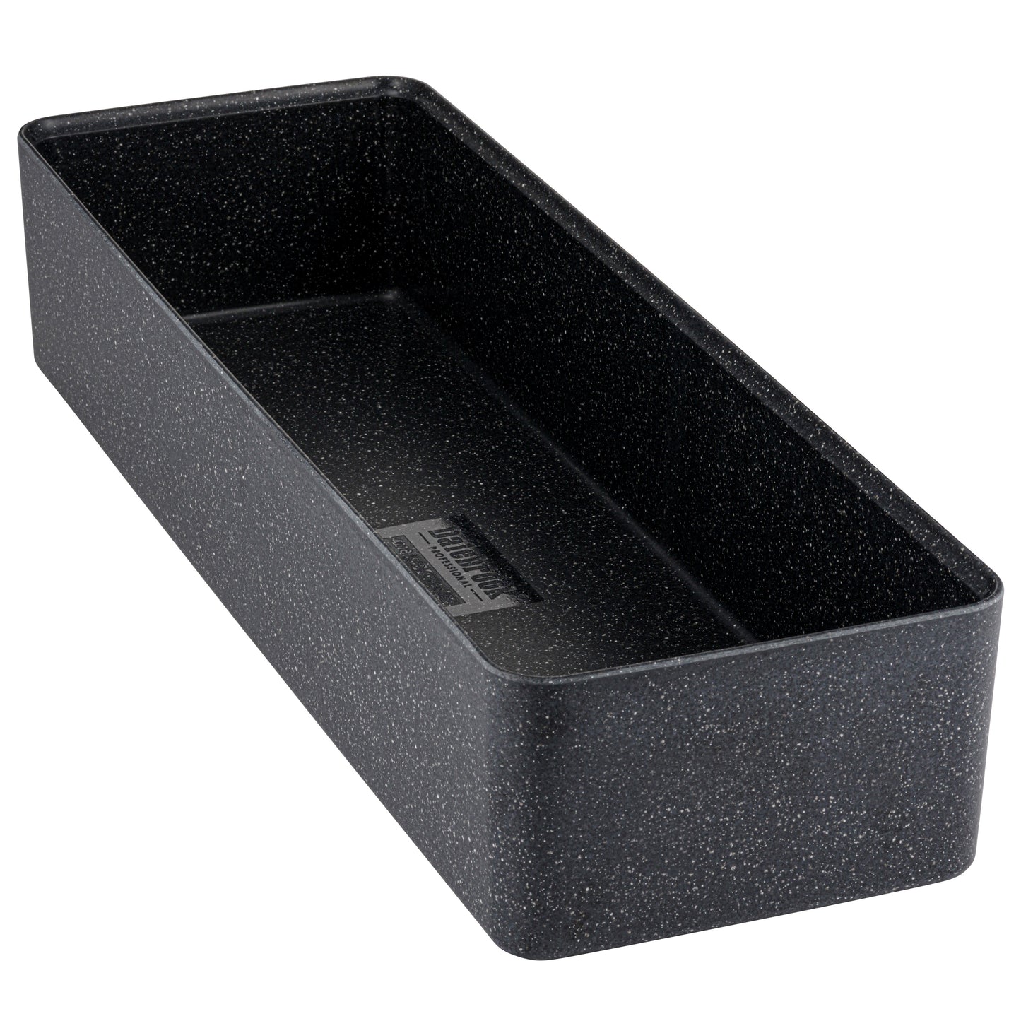 Zwart graniet look toonbankschaal, maat XL (6.65 liter - 10 cm hoog)