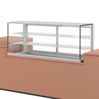 Gebaksvitrine 3-laags met isolatieglas - 1725mm