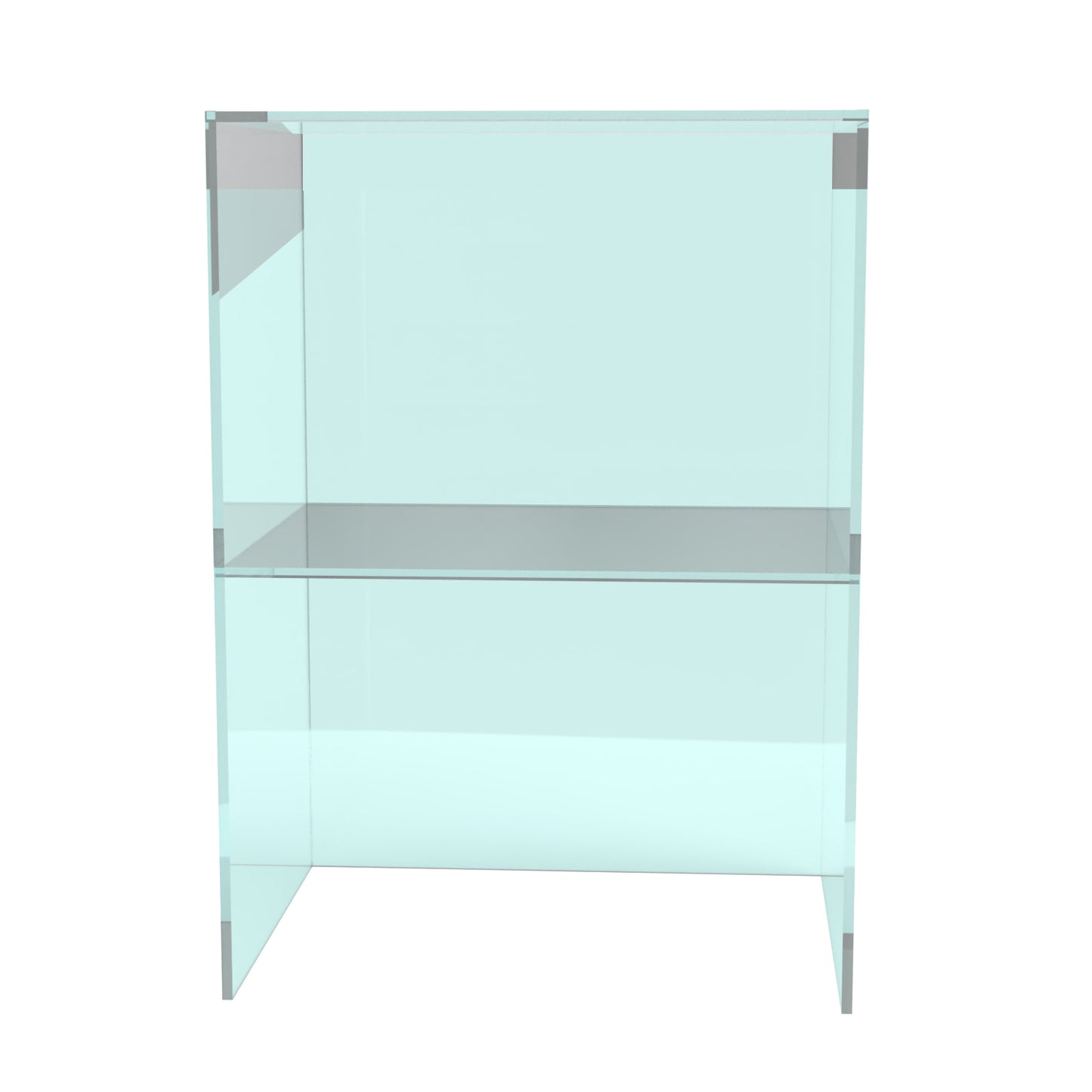 Toonbank Vitrine GLASSY | 2-laags | Op maat