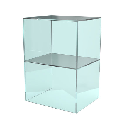 Toonbank Vitrine GLASSY | 2-laags | Op maat