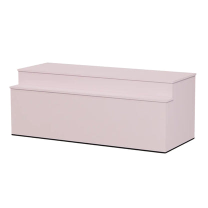 2 laags toonbank voor product presentatie Pastel zachtroze bloesemroze