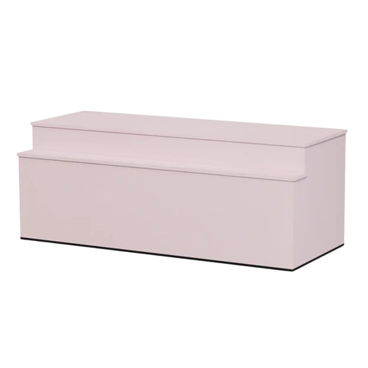 2 laags toonbank voor product presentatie Pastel zachtroze bloesemroze