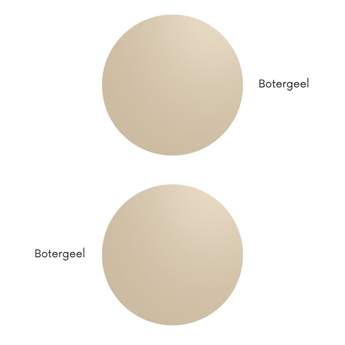 Pastelkleur zachtgeel goudgeel botergeel