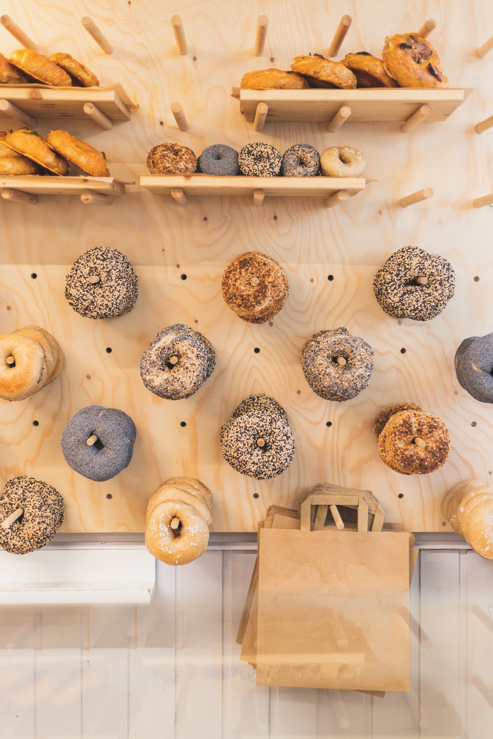 Brood presentatiewand bij Breadwinner in Amsterdam