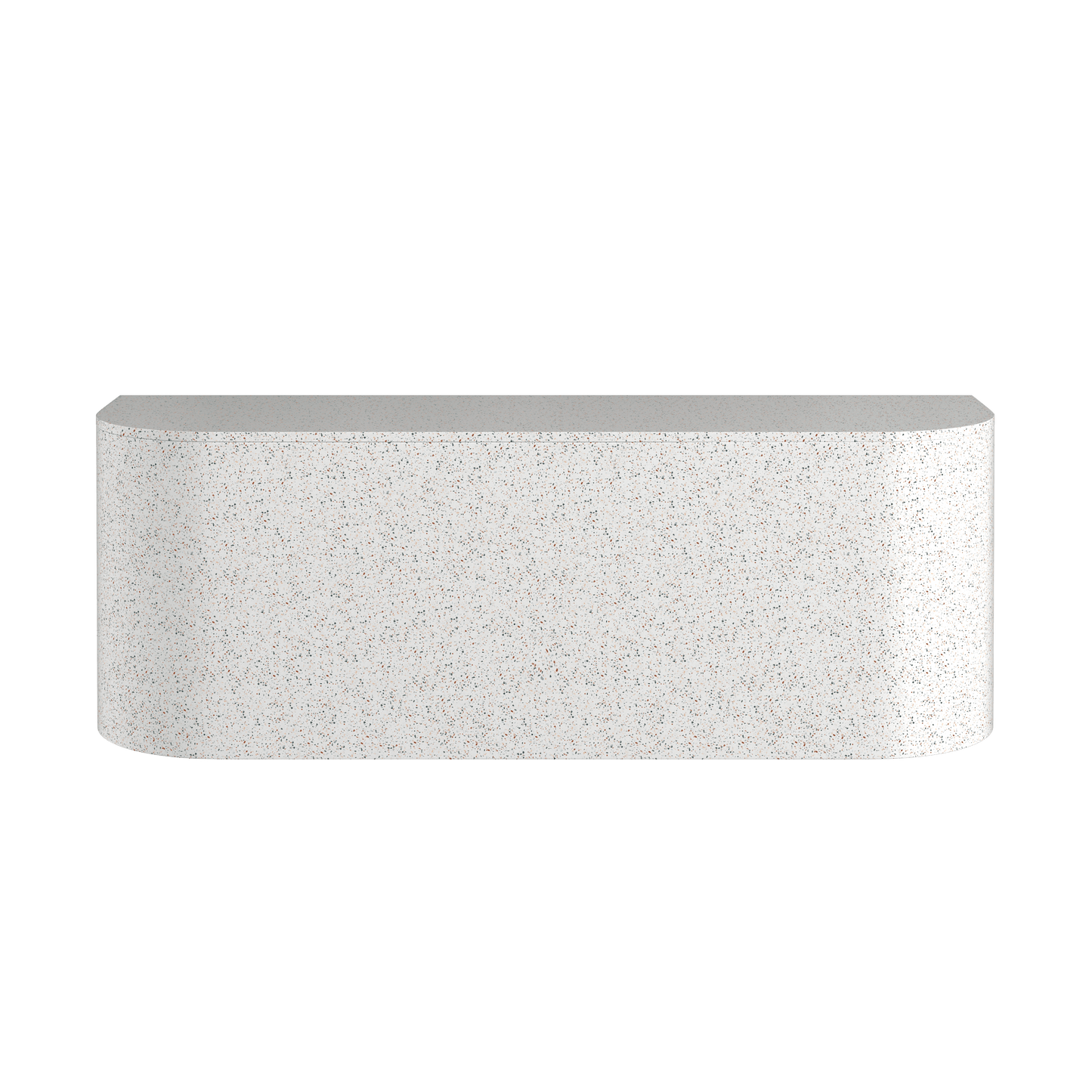 Toonbank TONNY 4 | 280cm | Ronde hoeken | Terrazzo design