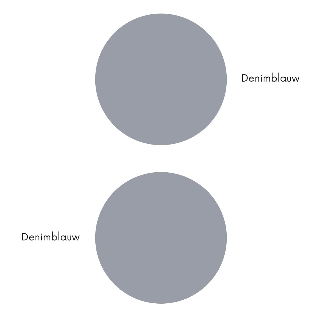 Pastelkleur donkerblauw denimblauw