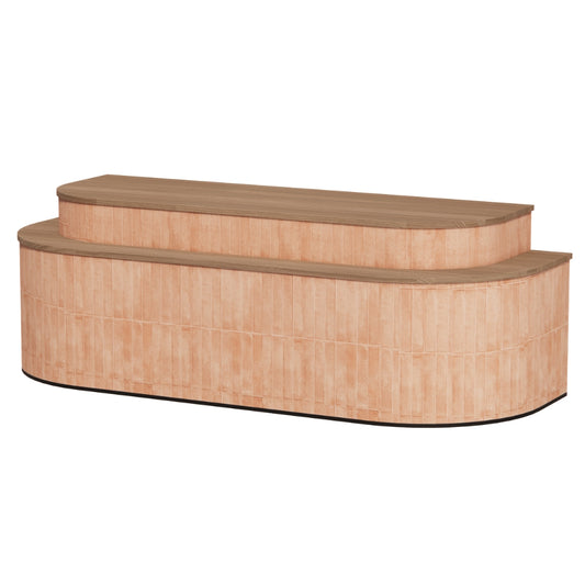 Toonbank HONNY met Toffee walnoot en Terracotta tegels