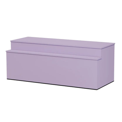 2 laags toonbank voor product presentatie Lavendel Paars