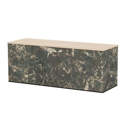Toonbank TONNY | Naturel eiken & Emerald Marmer