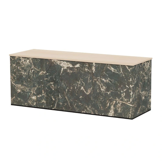 Toonbank TONNY | Naturel eiken & Emerald Marmer