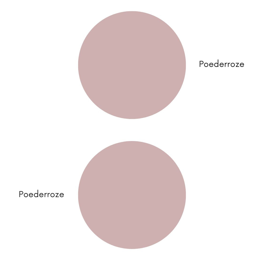 Pastelkleur donkerroze Poederroze