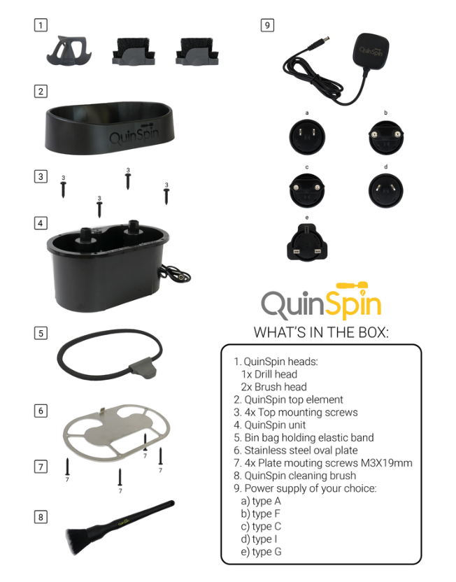 QuinSpin Portafilter Reiniger