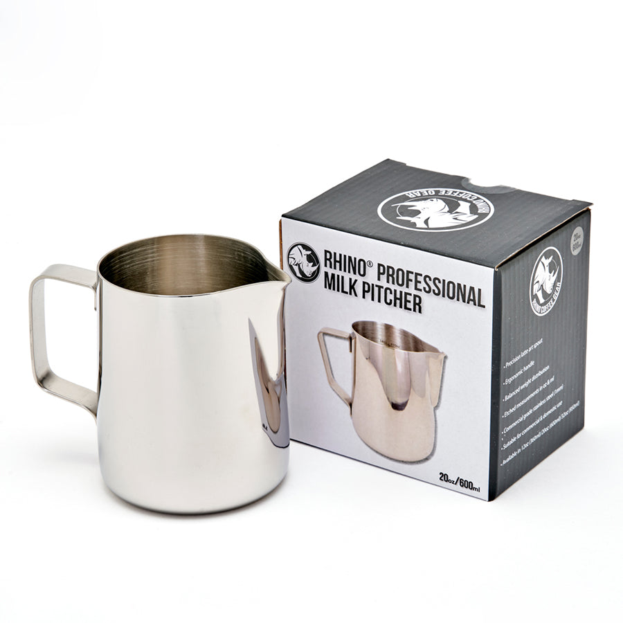 Professionele Pitcher RVS Melkkan 600ml Rhino Coffee Gear