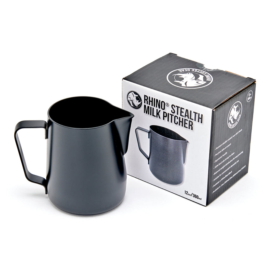 Stealth Pitcher Melkkan 360ml Zwart Rhino Coffee Gear