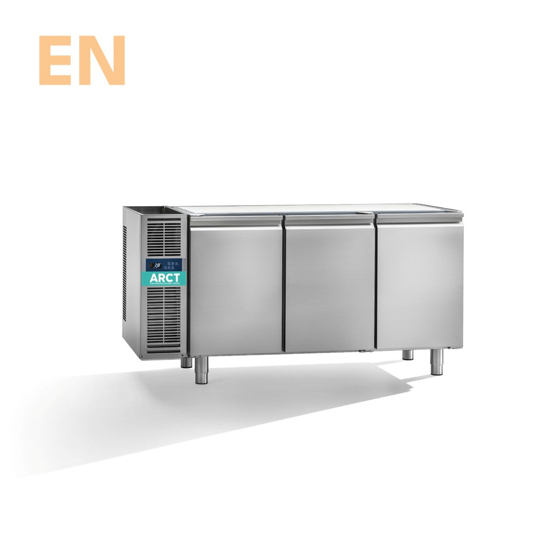 Koelwerkbank | 3 deurs EN | zonder werkblad | remote