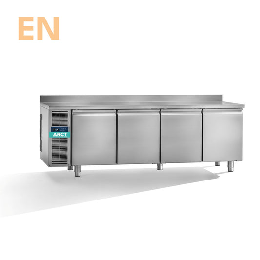 Koelwerkbank | 4 deurs EN | werkblad met opstaande rand | remote