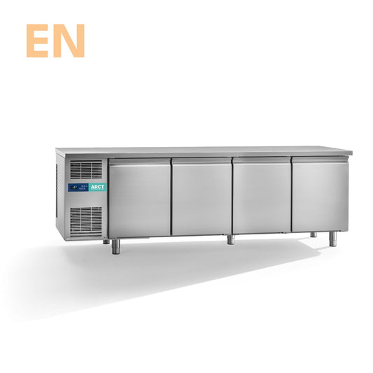 Koelwerkbank | 4 deurs EN | standaard werkblad | remote