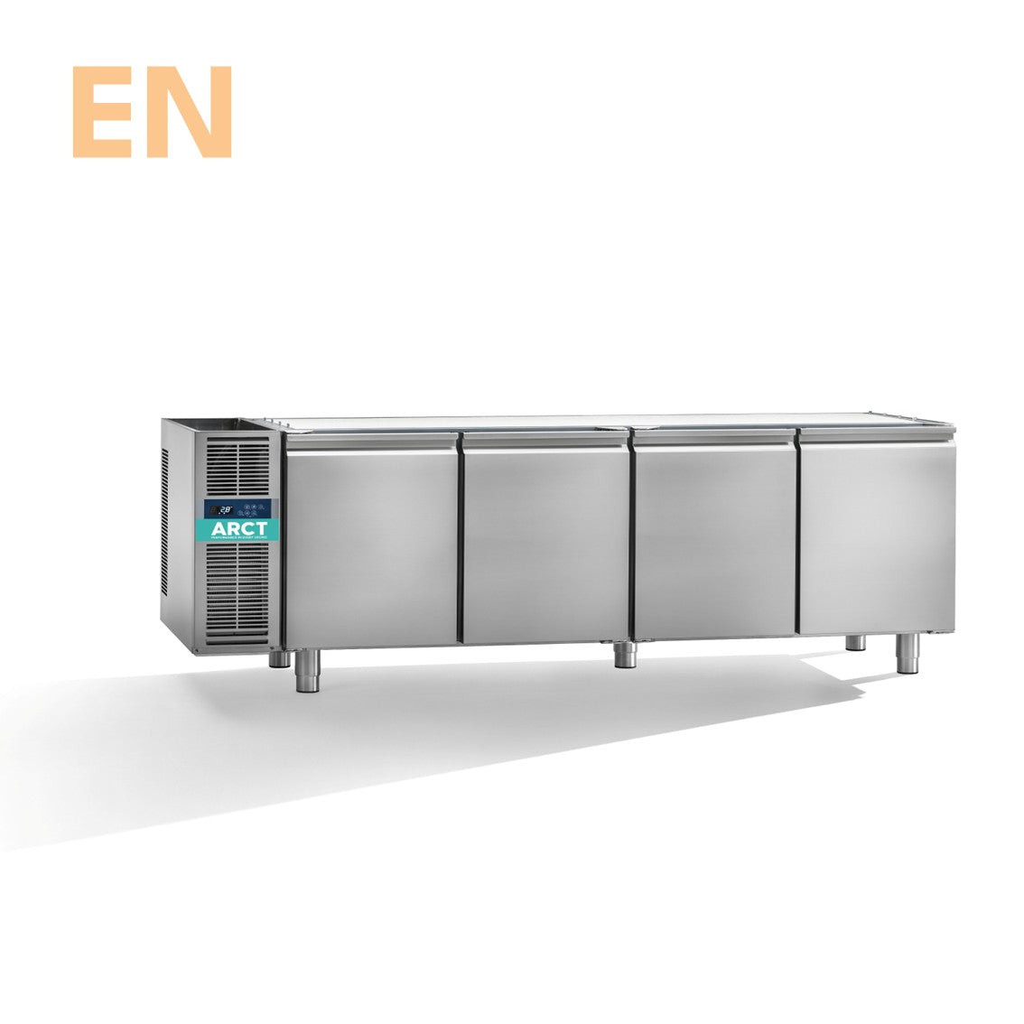 Koelwerkbank | 4 deurs EN | zonder werkblad | remote