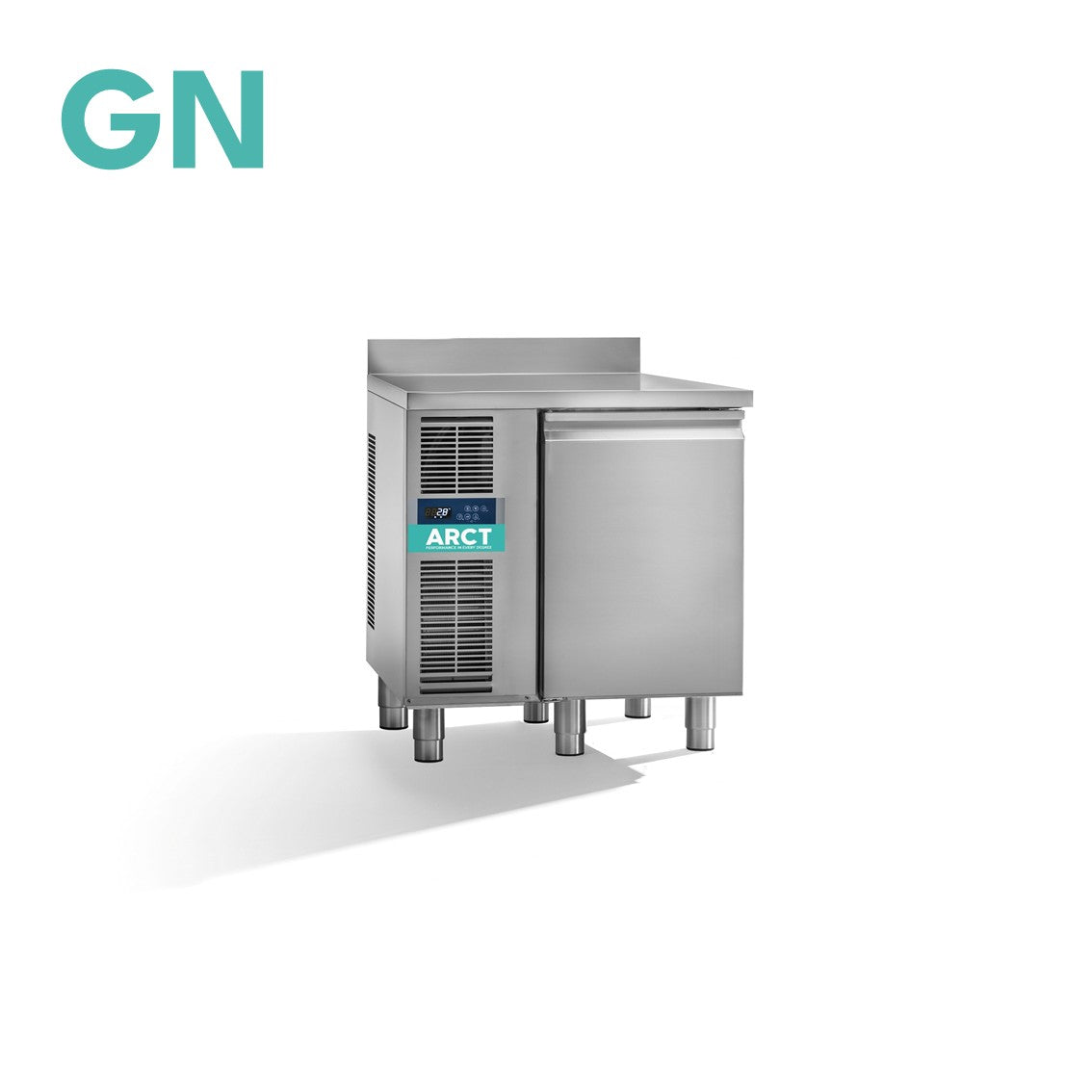 Koelwerkbank | 1 deurs GN | werkblad met opstaande rand | remote