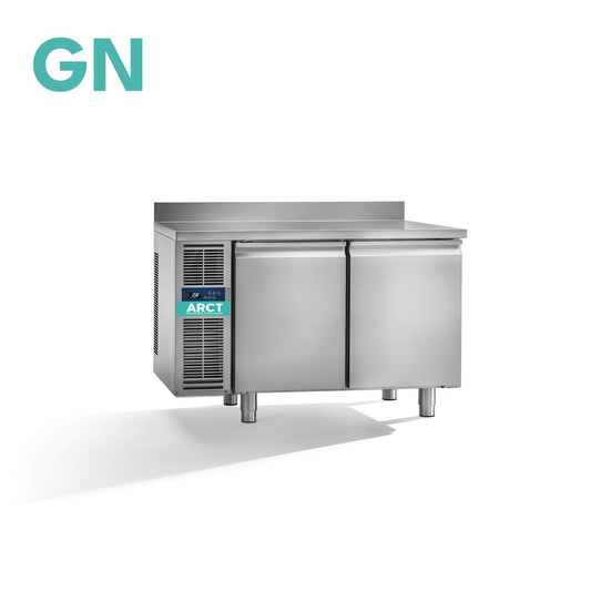 Koelwerkbank | 2 deurs GN | werkblad met opstaande rand | remote