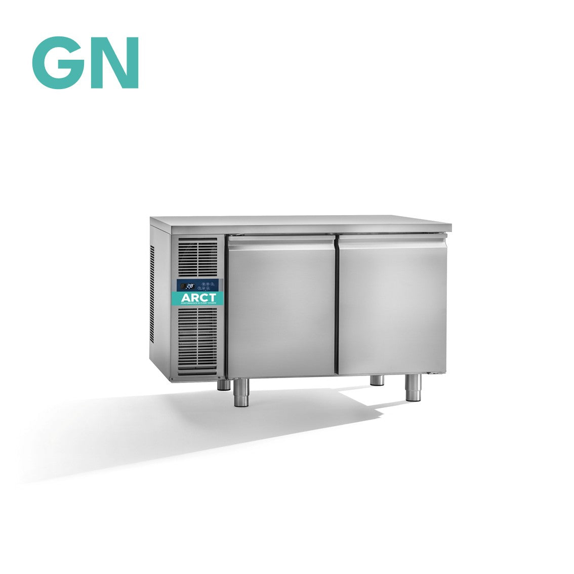 Koelwerkbank | 2 deurs GN | standaard werkblad | remote