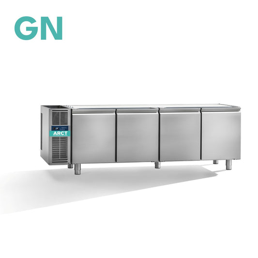 Koelwerkbank | 4 deurs GN | zonder werkblad | remote