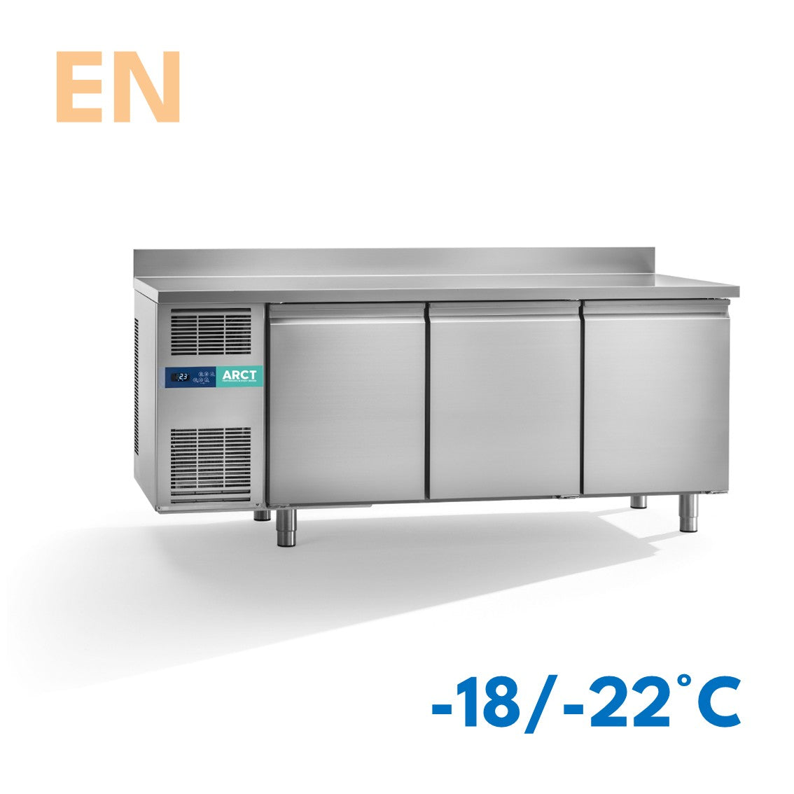 Vrieswerkbank | 3 deurs EN | werkblad met opstaande rand | stekkerklaar