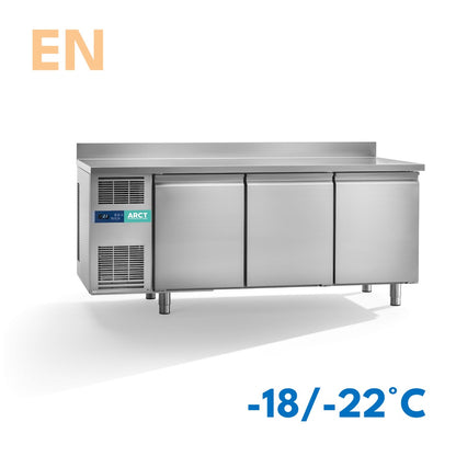 Vrieswerkbank | 3 deurs EN | werkblad met opstaande rand | stekkerklaar