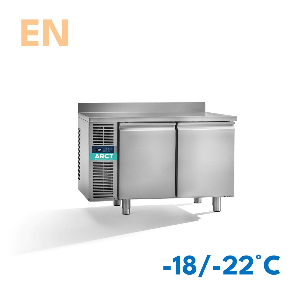 Vrieswerkbank | 2 deurs EN | werkblad met opstaande rand | remote