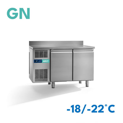 Vrieswerkbank | 2 deurs GN | werkblad met opstaande rand | stekkerklaar