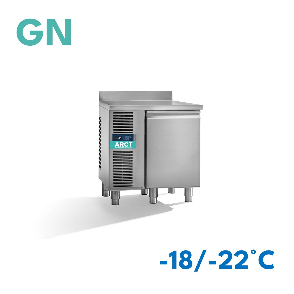 Vrieswerkbank | 1 deurs GN | werkblad met opstaande rand | remote