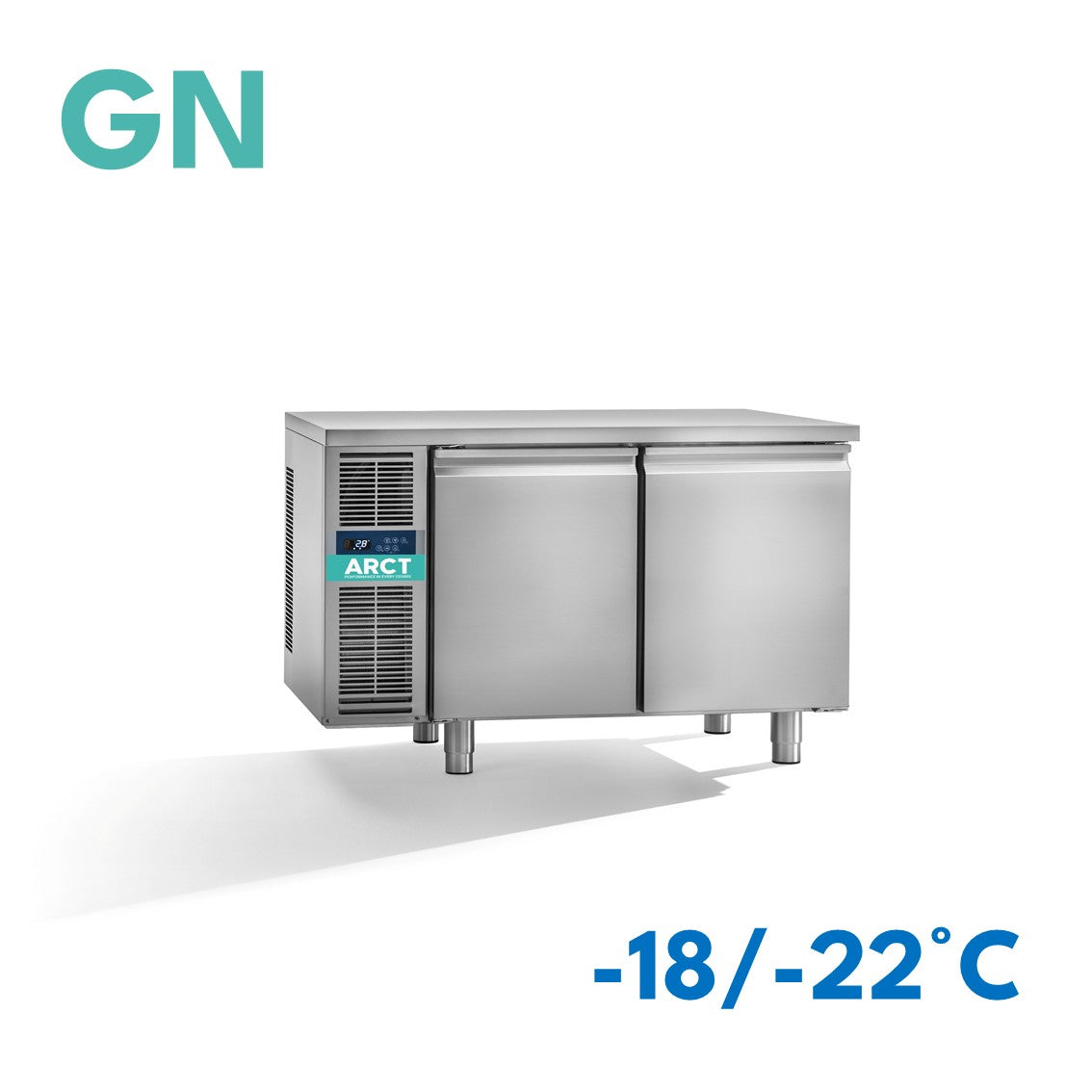 Vrieswerkbank | 2 deurs GN | standaard werkblad | remote