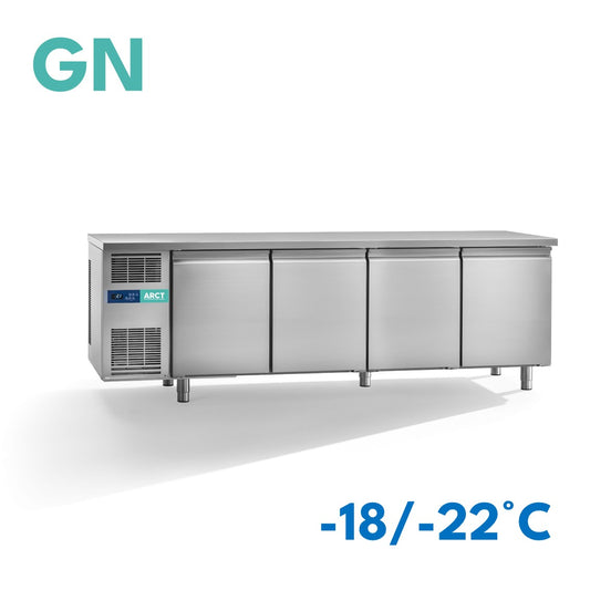 Vrieswerkbank | 4 deurs GN | standaard werkblad | remote