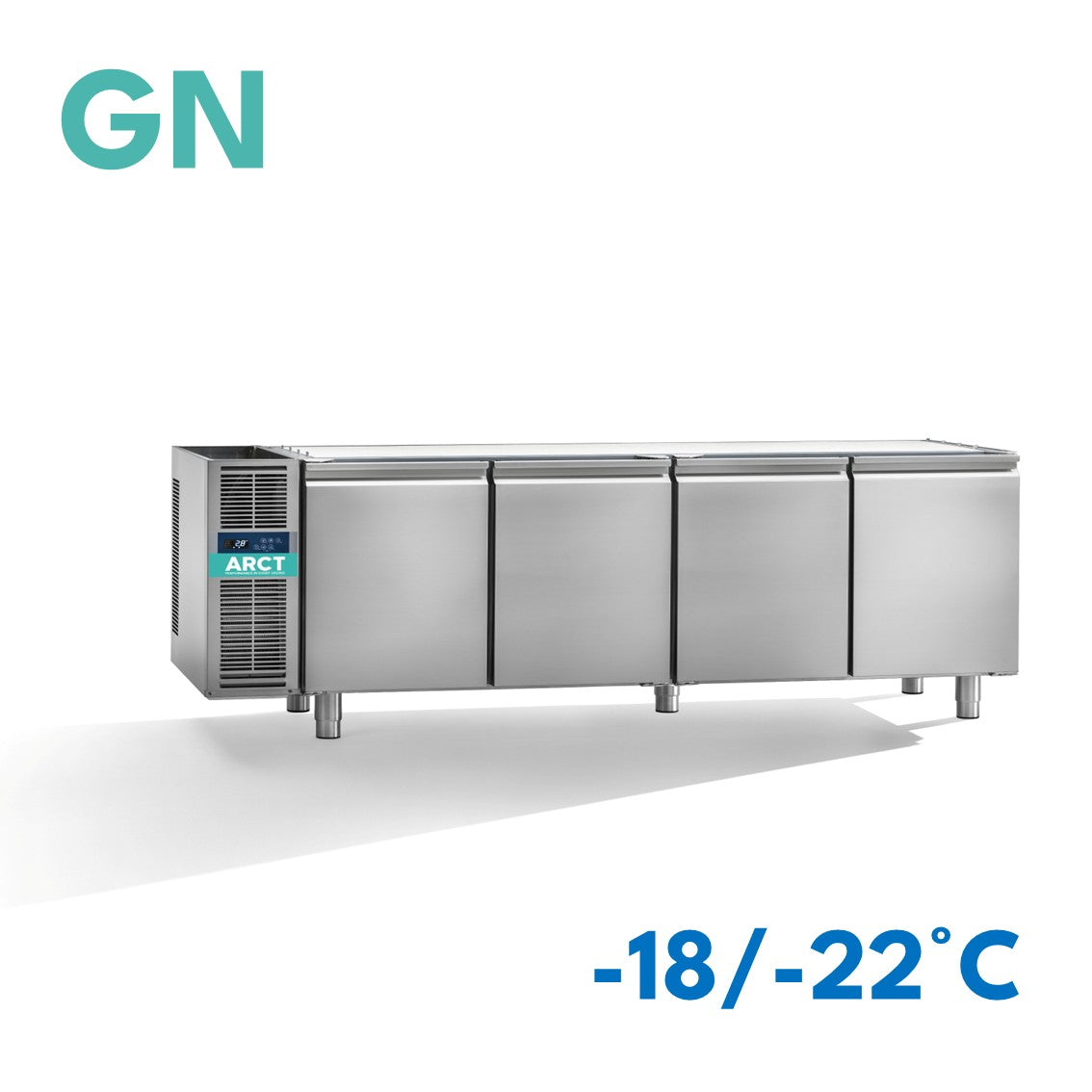 Vrieswerkbank | 4 deurs GN | zonder werkblad | remote