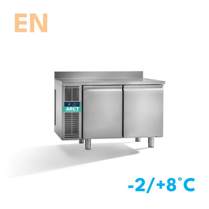 Dieptekoelwerkbank | 2 deurs EN | werkblad met opstaande rand | remote