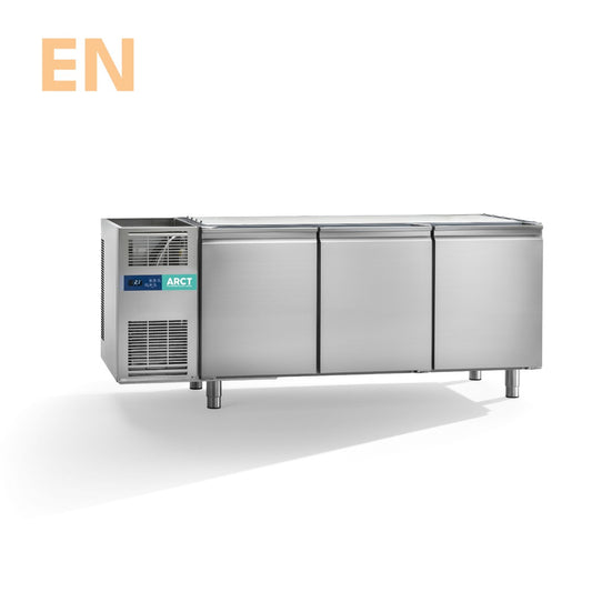 Koelwerkbank | 3 deurs EN | zonder werkblad | stekkerklaar