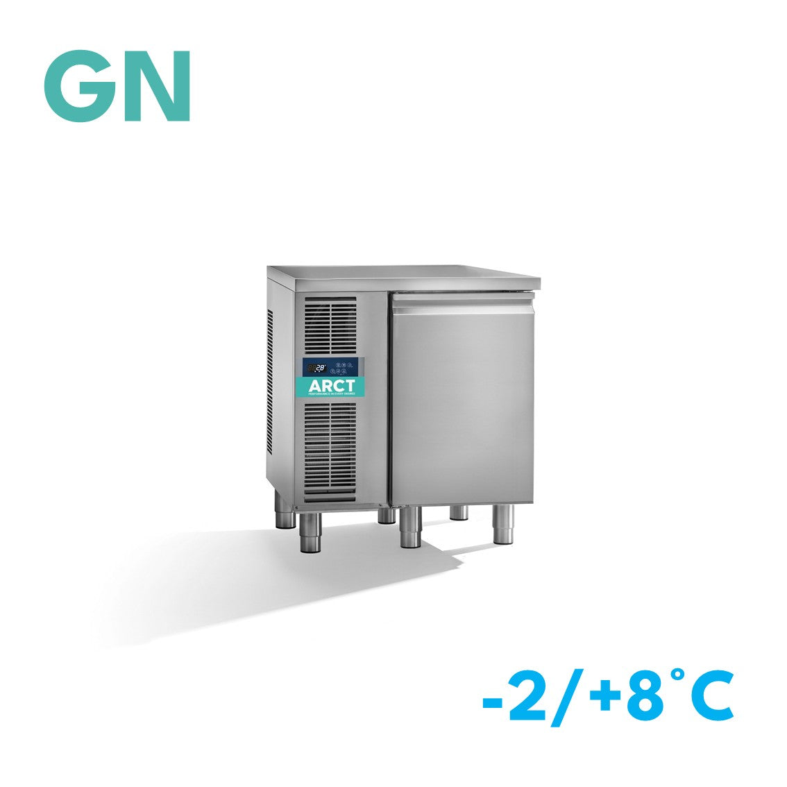 Dieptekoelwerkbank | 1 deurs GN | standaard werkblad | remote