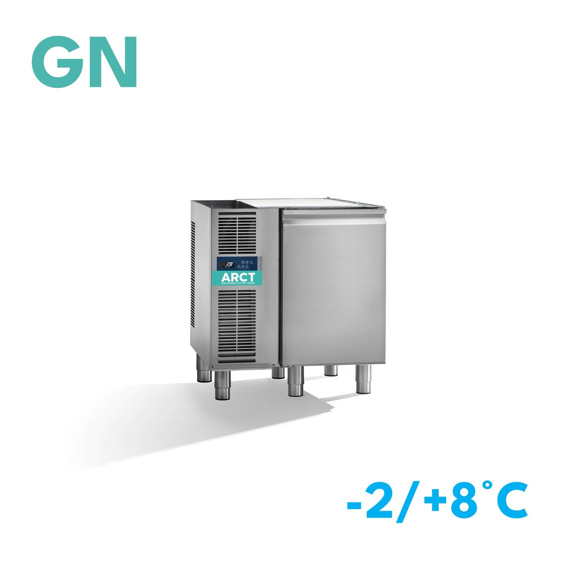 Dieptekoelwerkbank | 1 deurs GN | zonder werkblad | remote