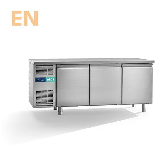 Koelwerkbank | 3 deurs EN | standaard werkblad | stekkerklaar