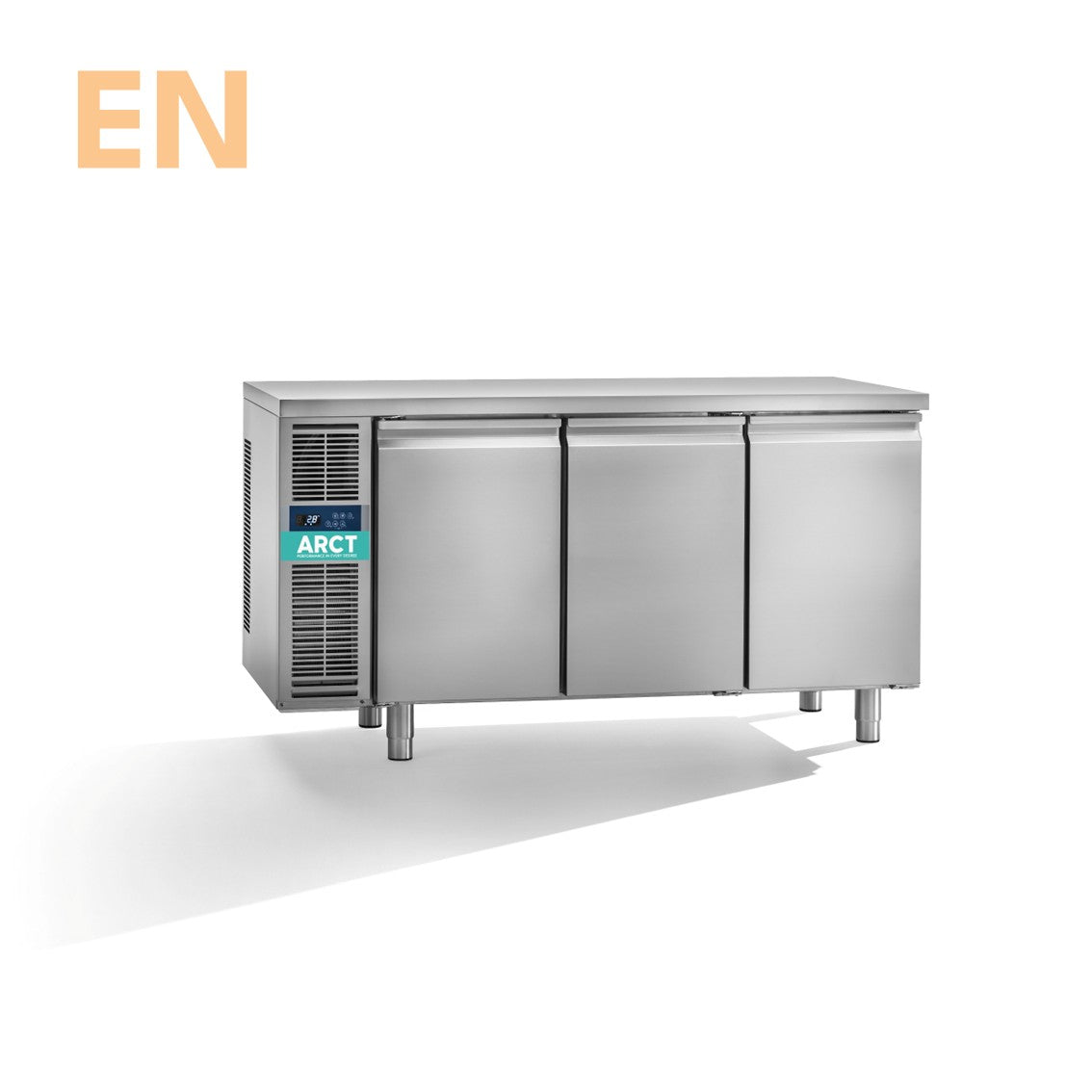 Koelwerkbank | 3 deurs EN | standaard werkblad | remote