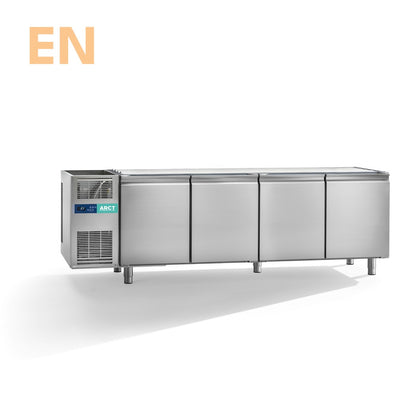 Koelwerkbank | 4 deurs EN | zonder werkblad | stekkerklaar