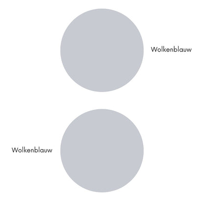 Pastelkleur lichtblauw Wolkenblauw