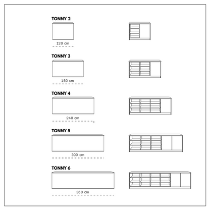 Toonbank TONNY | Licht eiken