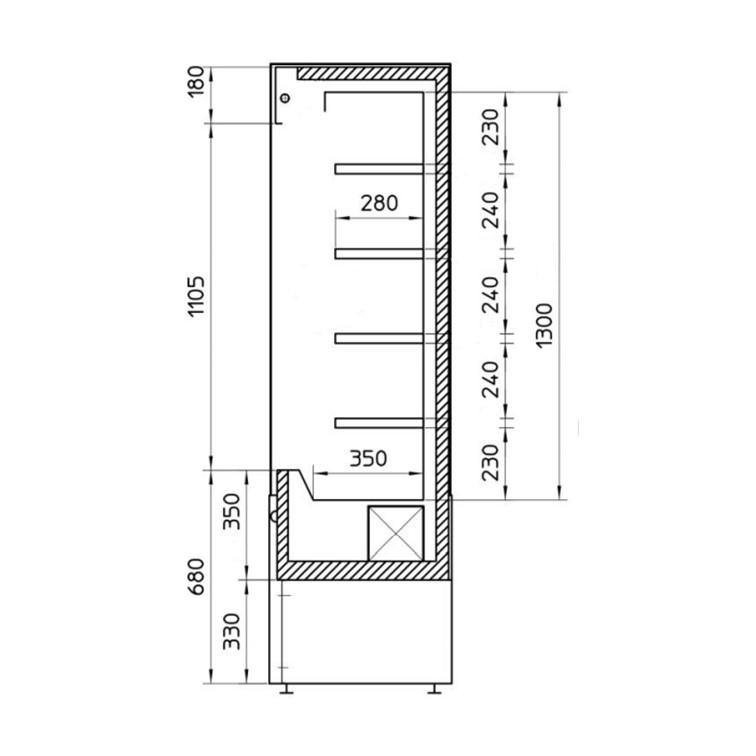 Wandkoeling small 60 - Peackinterior