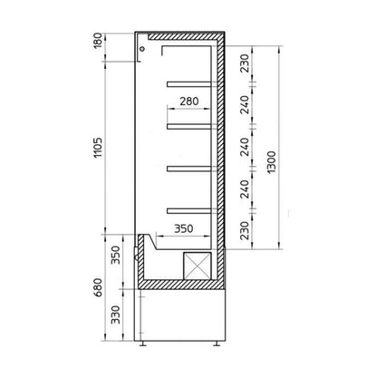 Wandkoeling small 60 - Peackinterior