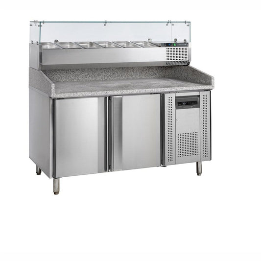 Pizzatafel incl. unit voor toppings PT1200 + VK38-150